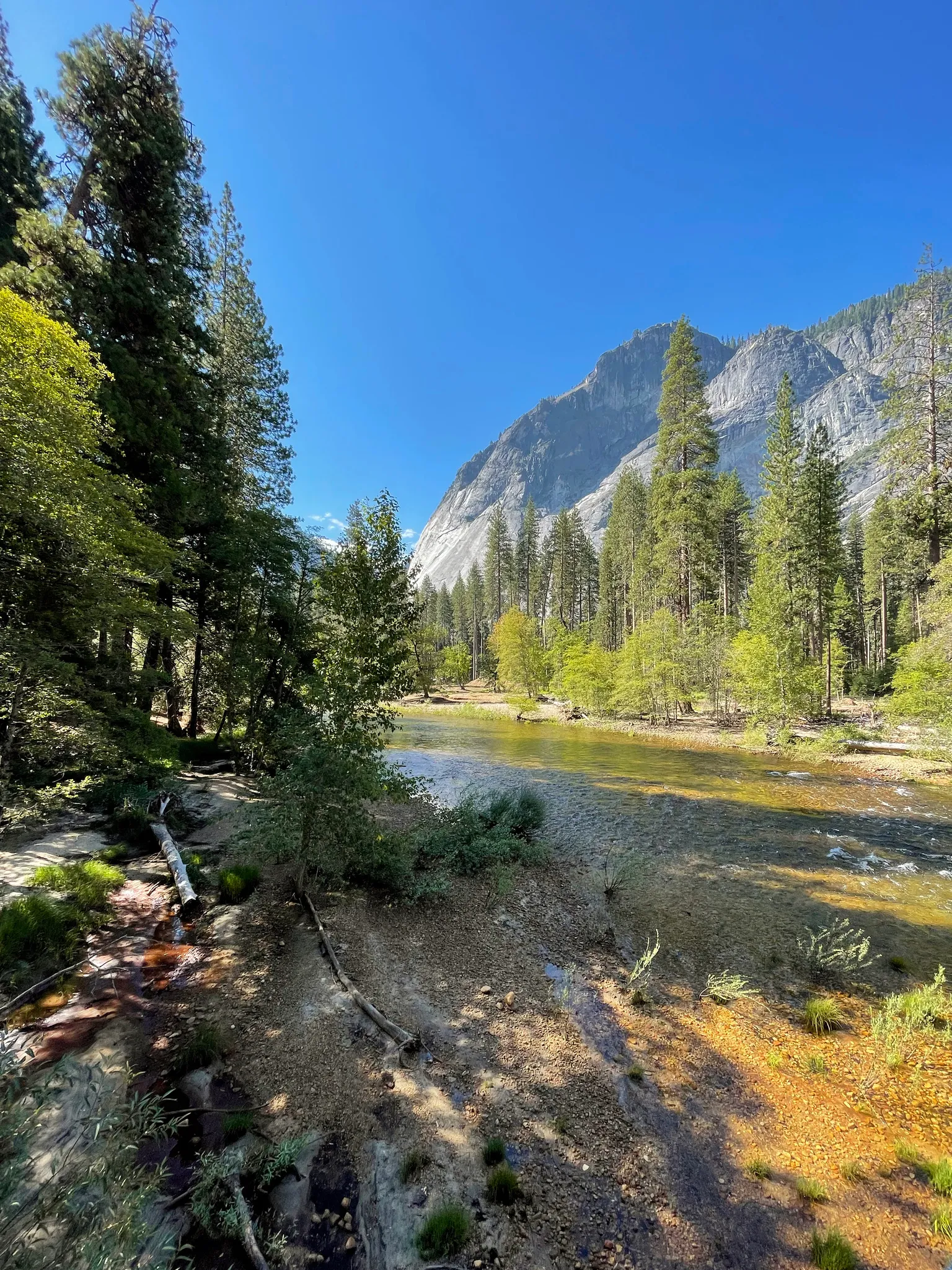 River on the walk to Mirror Lake.