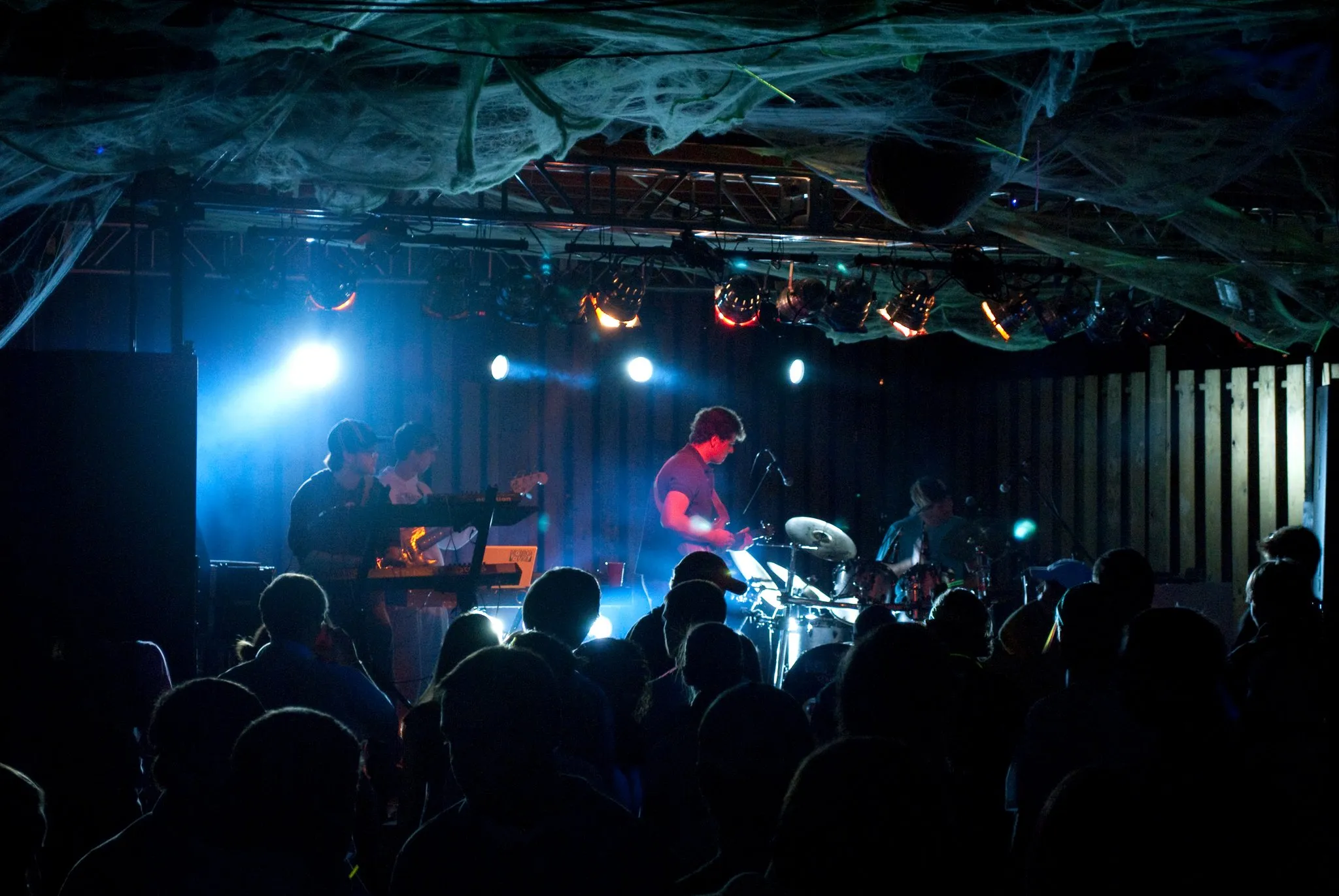 Big Gigantic plays on stage.