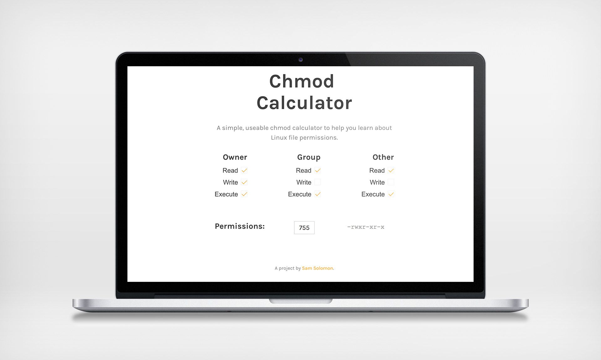 Chmod Calculator