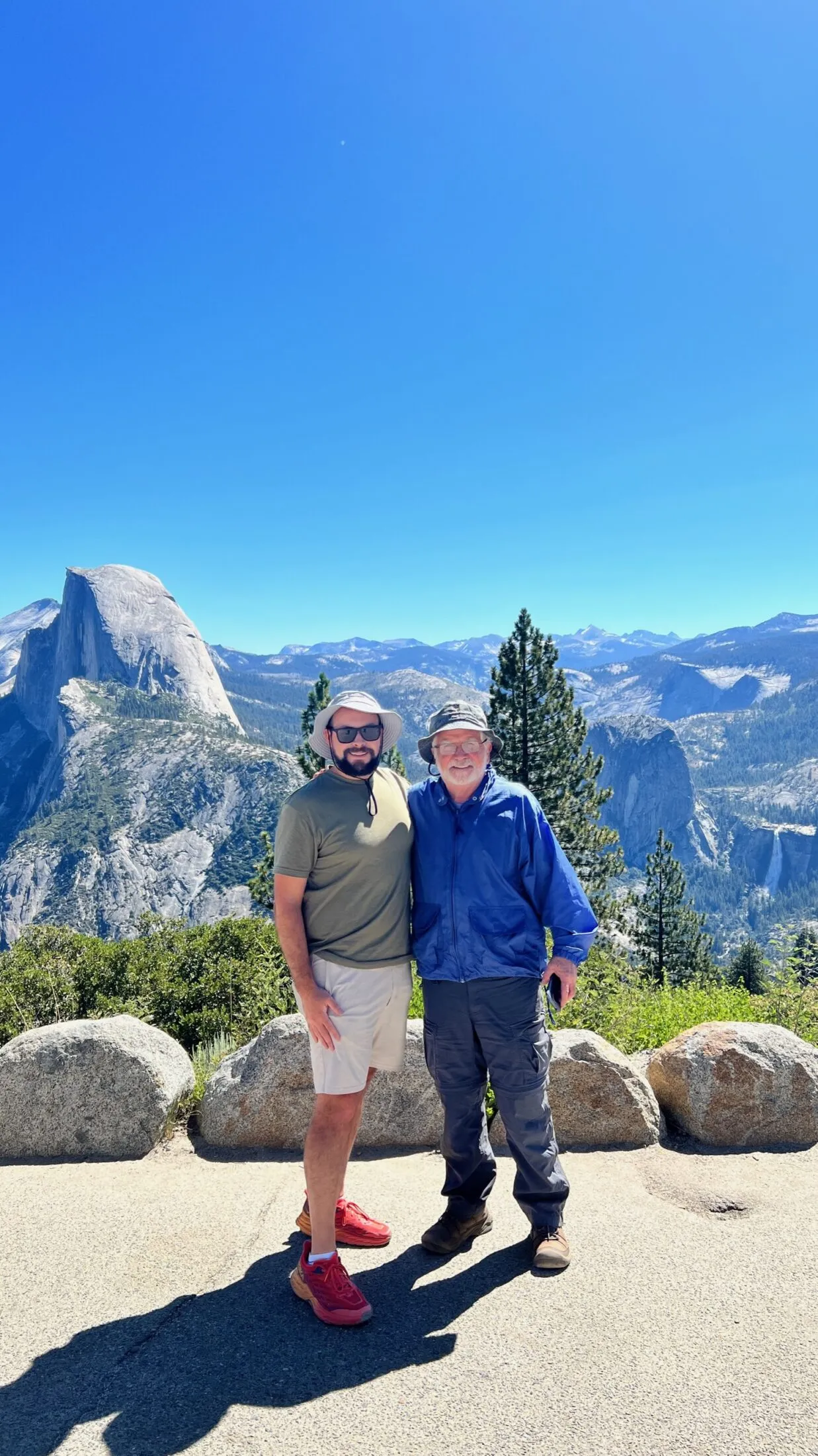 Uncle Ron and I at Glacier Point.