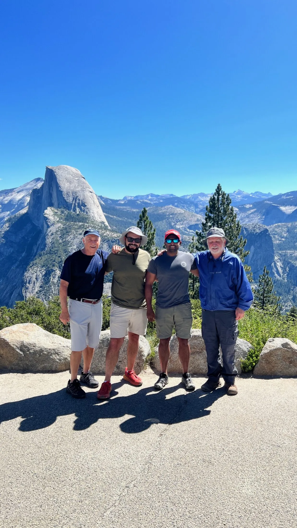 Dad, me, Andi and Uncle Ron at Glacier Point.