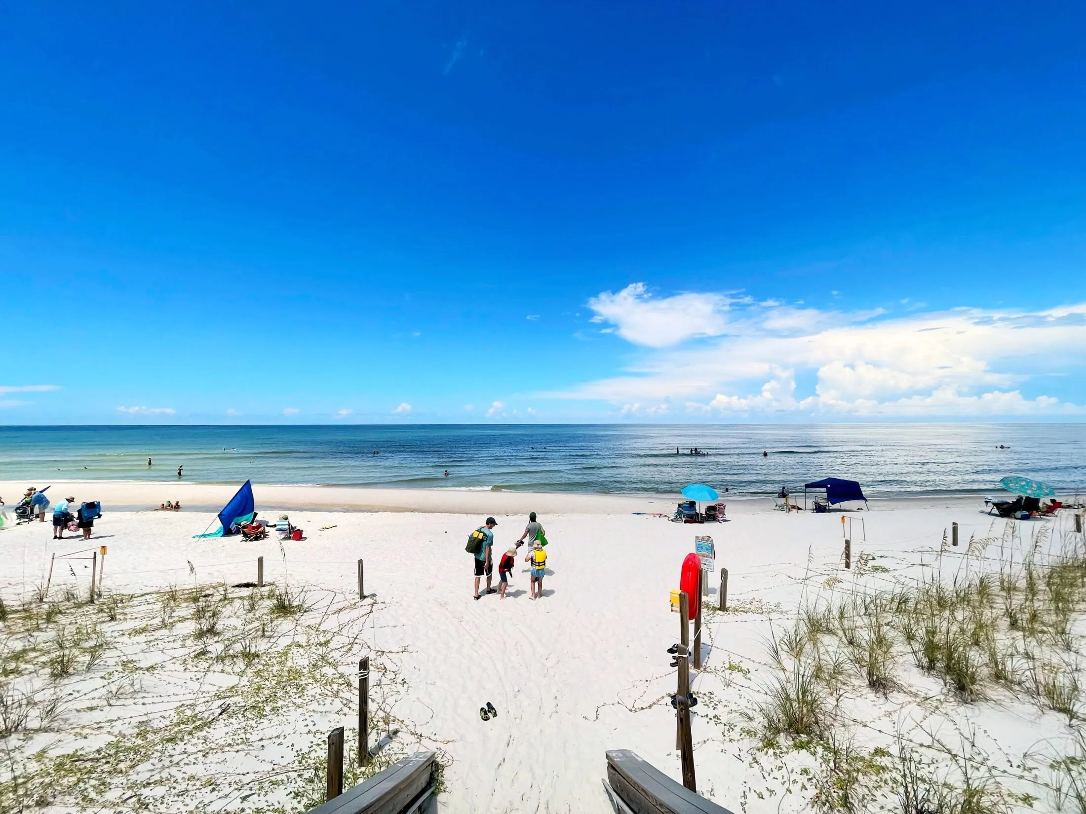 A view of Cape San Blas beach from the state park entrance.