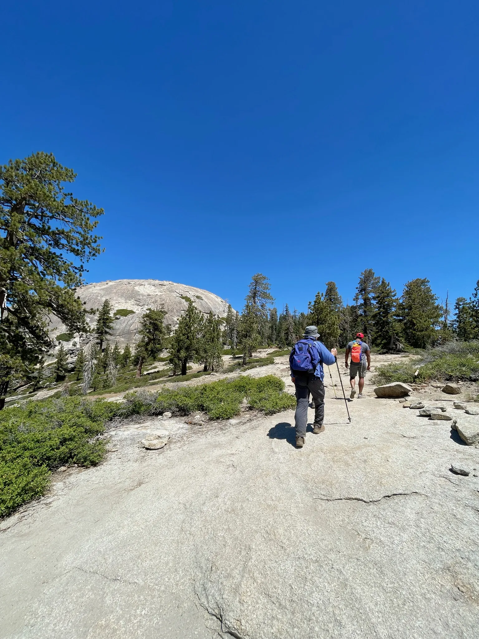 Uncle Ron and Andi, Sentinel Dome in the distance.