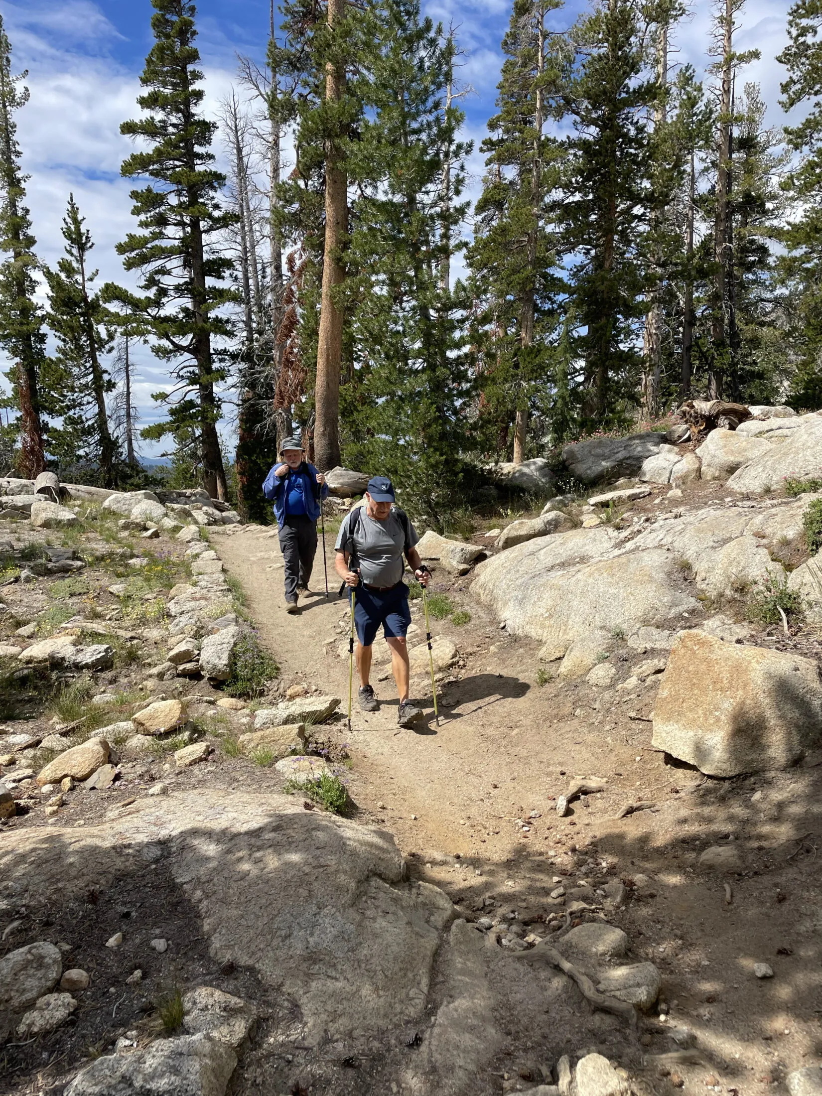 Dad and Uncle Ron hiking.