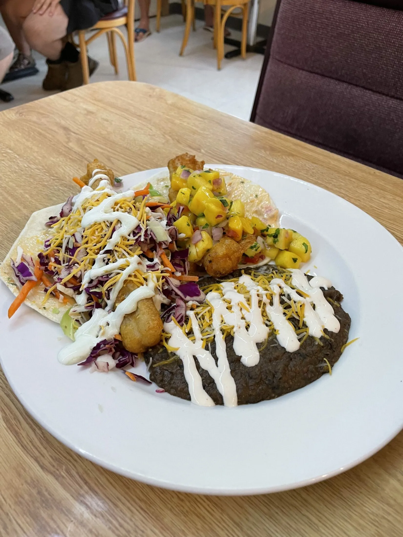 The fish tacos at the Whoa Nelli Deli.