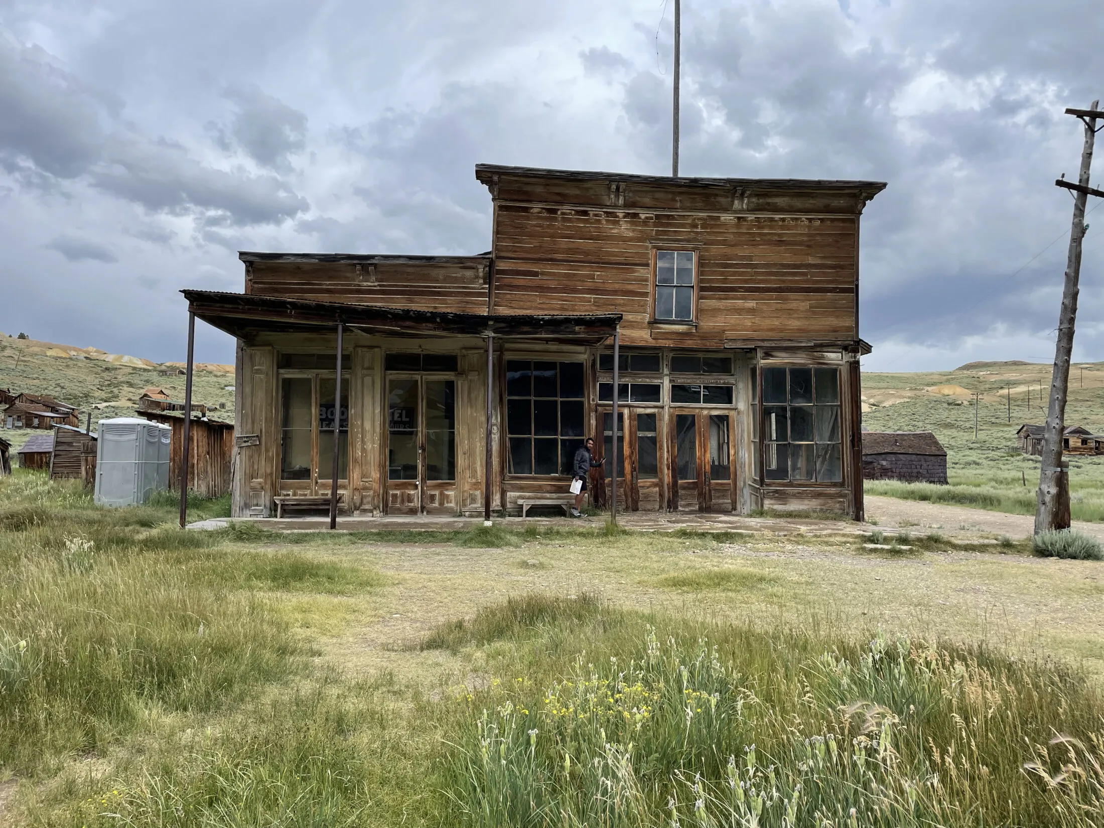 Shot of the Bodie Hotel.