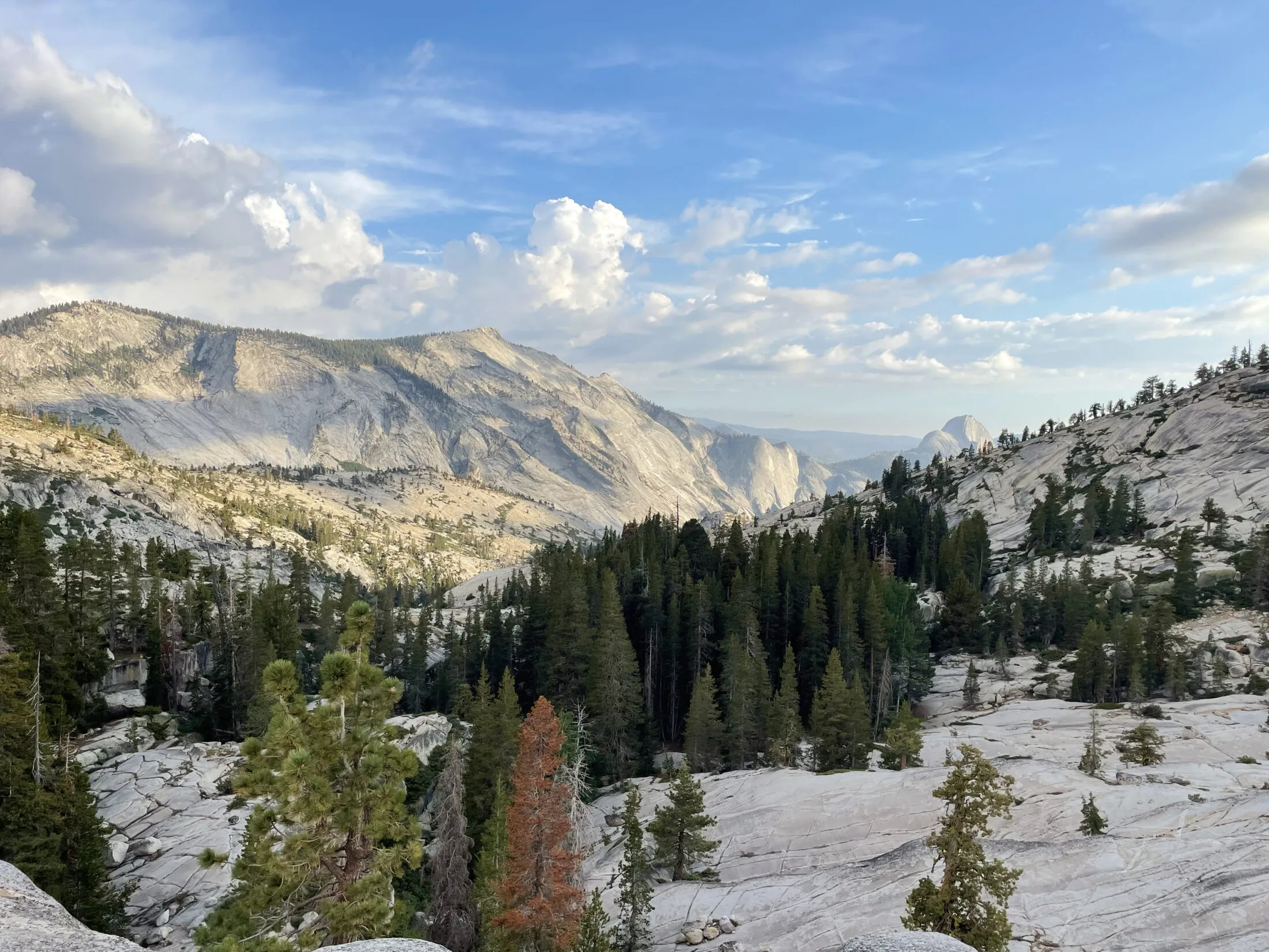 View of Clouds Rest from Olmstead Point.