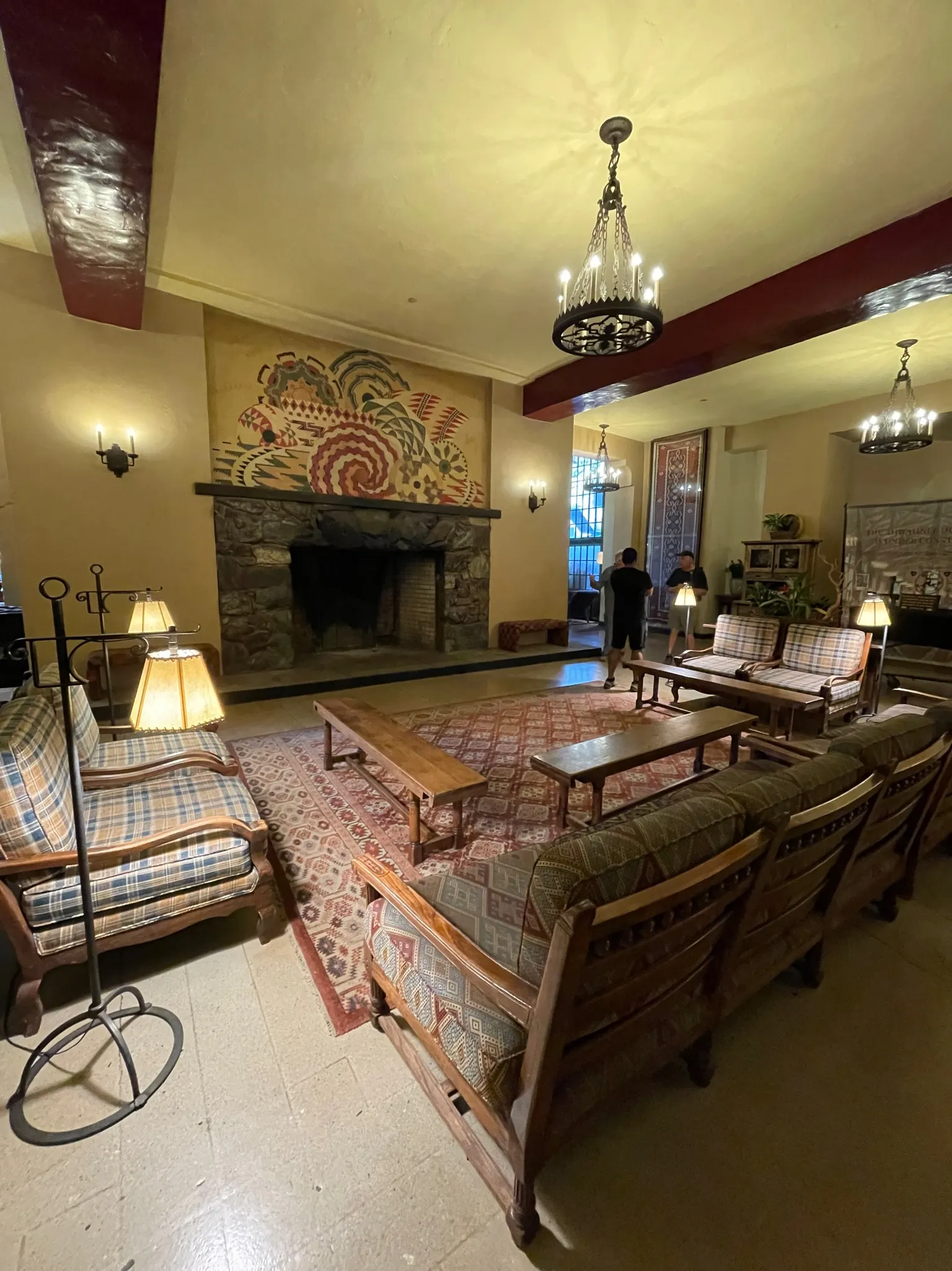 A living room in The Ahwahnee.