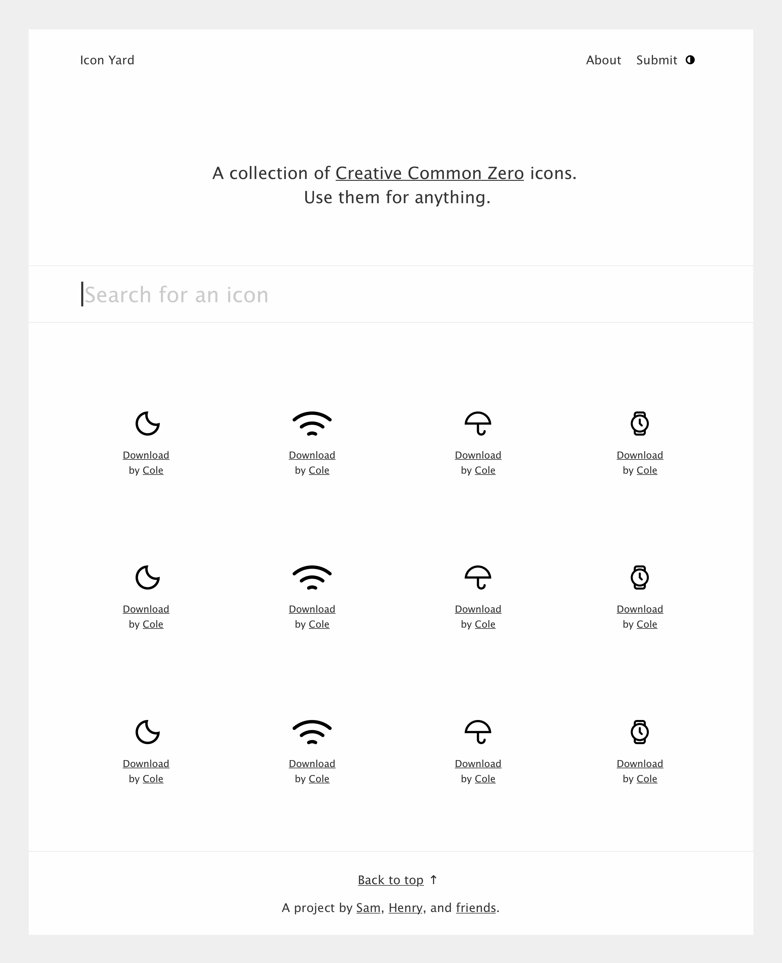 Icon Yard Night Mode