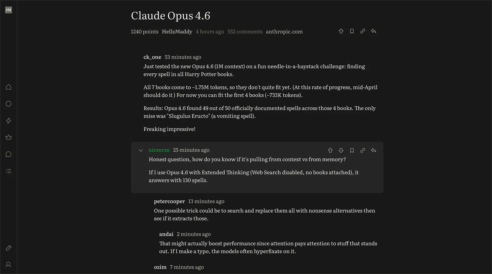 Zen Hacker News with the Sand Dark theme.