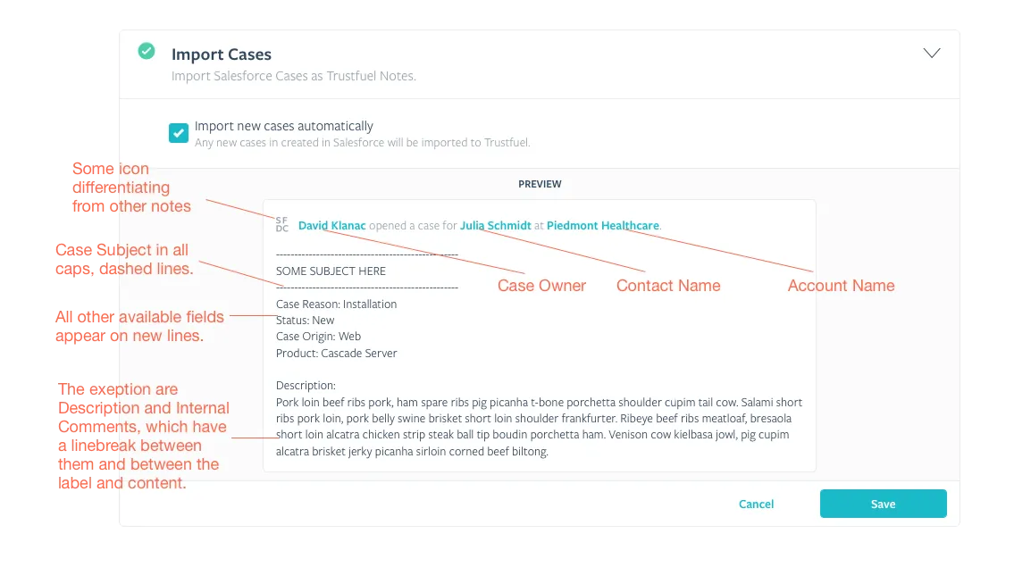 Case and Activity Mapping