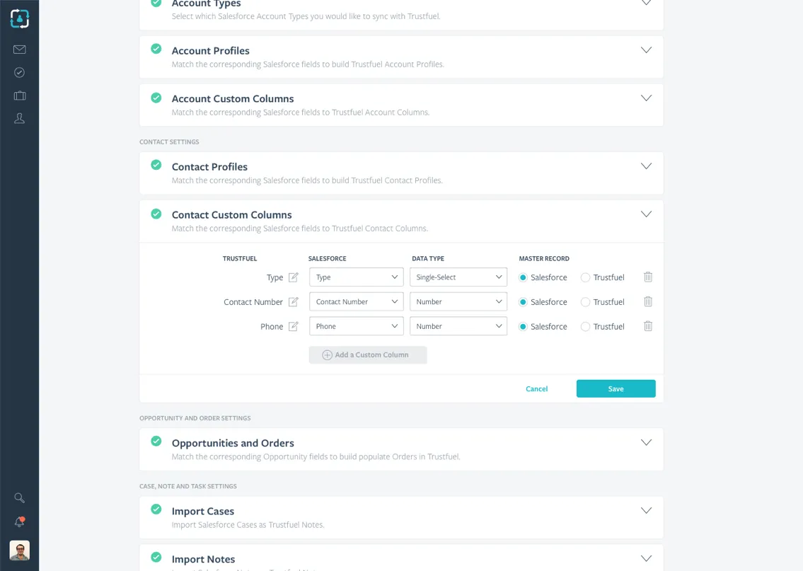 Custom Field Mapping
