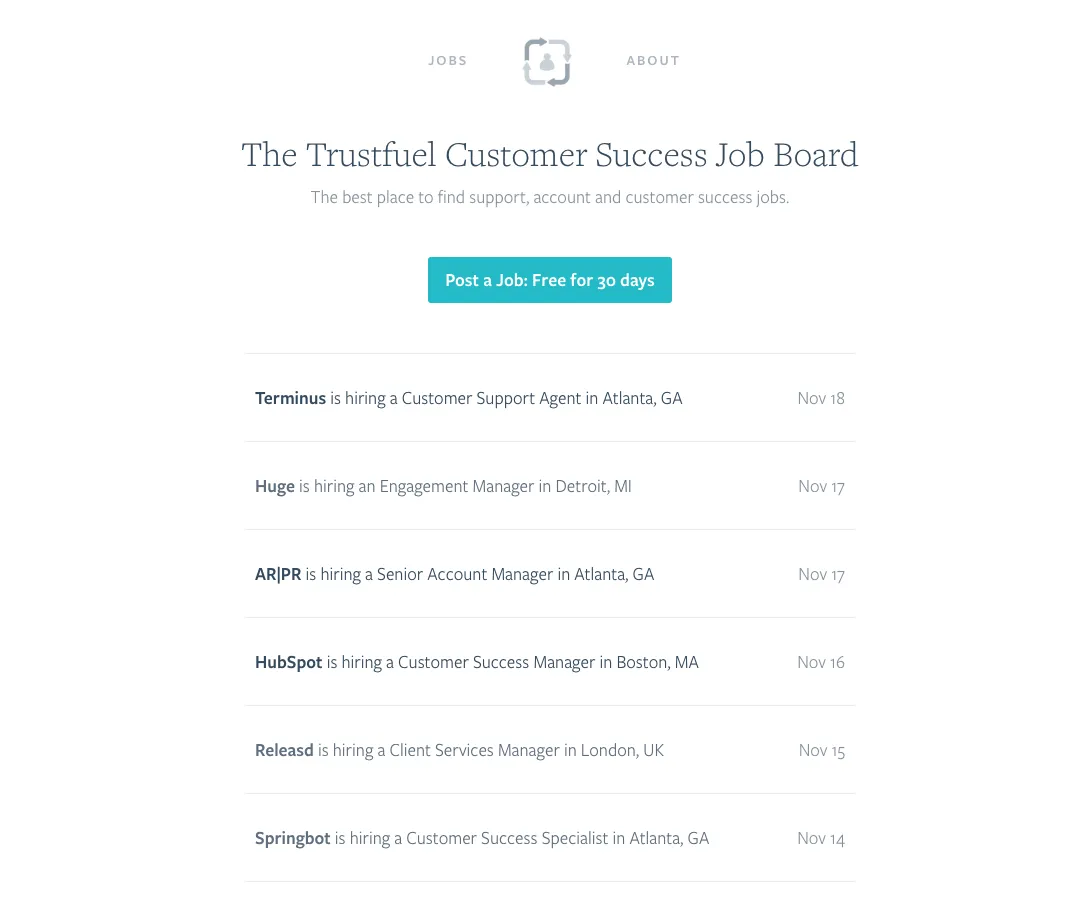 Customer Success Job Board