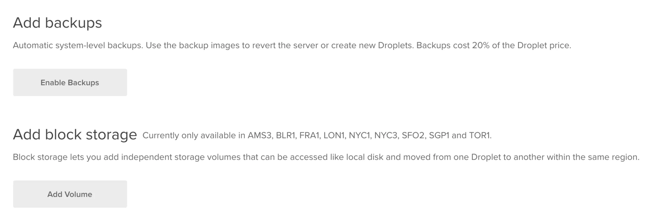 discourse backups and block storage