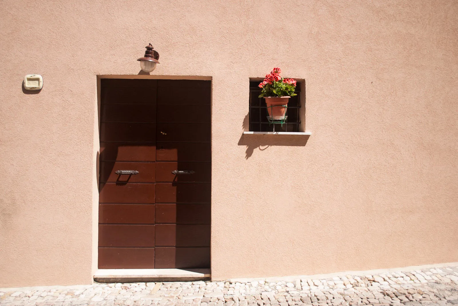 Minimal Doorway in Montefalco Italy