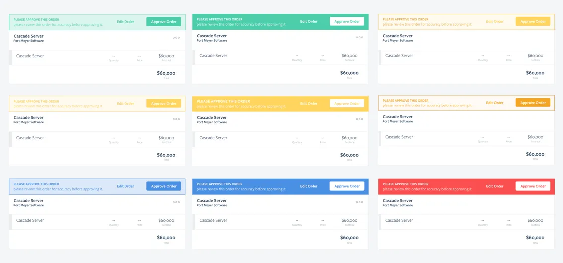Order Approval Concepts