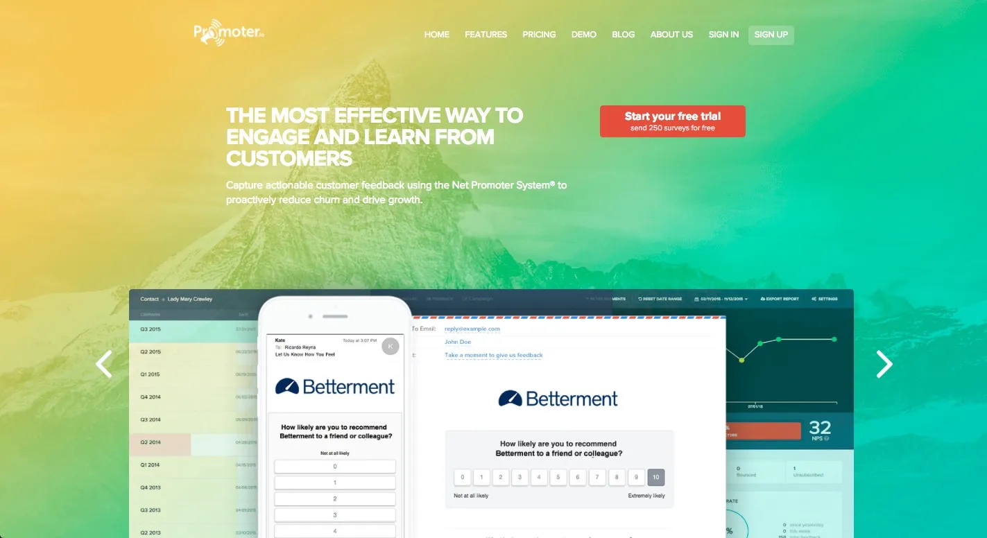 Promoter.io Net Promoter Score Software
