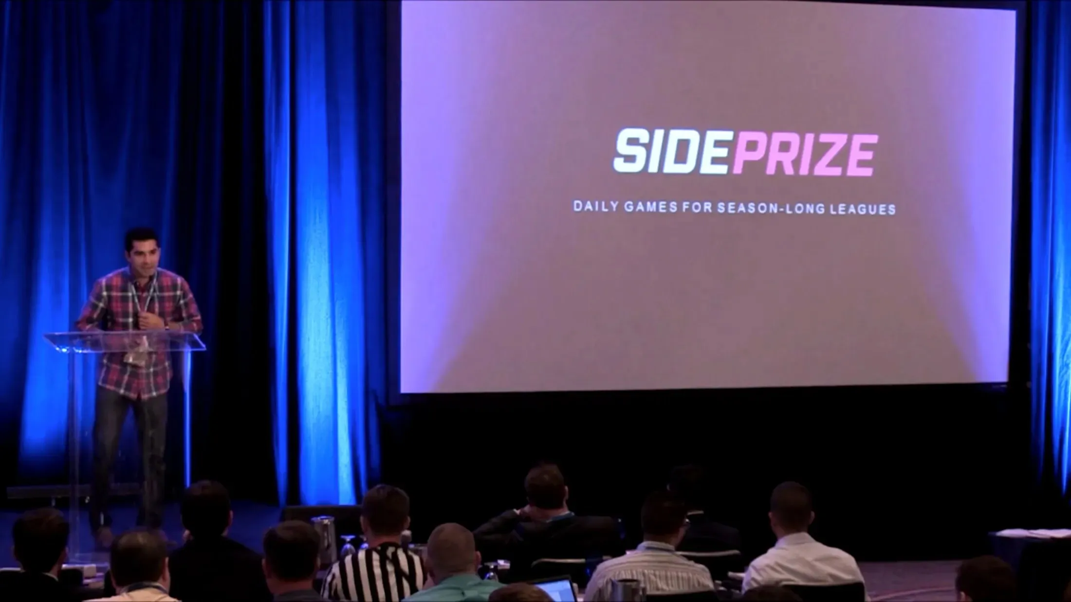 Adam Wexler pitches SidePrize at the FSTA conference
