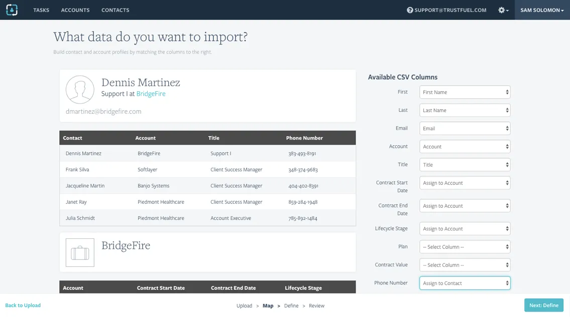 Trustfuel CSV Import